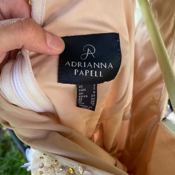 Like New Adrianna Papelle Beaded Mini Dress Bachelorette Bridal Shower Wedding - Picture 5 of 5